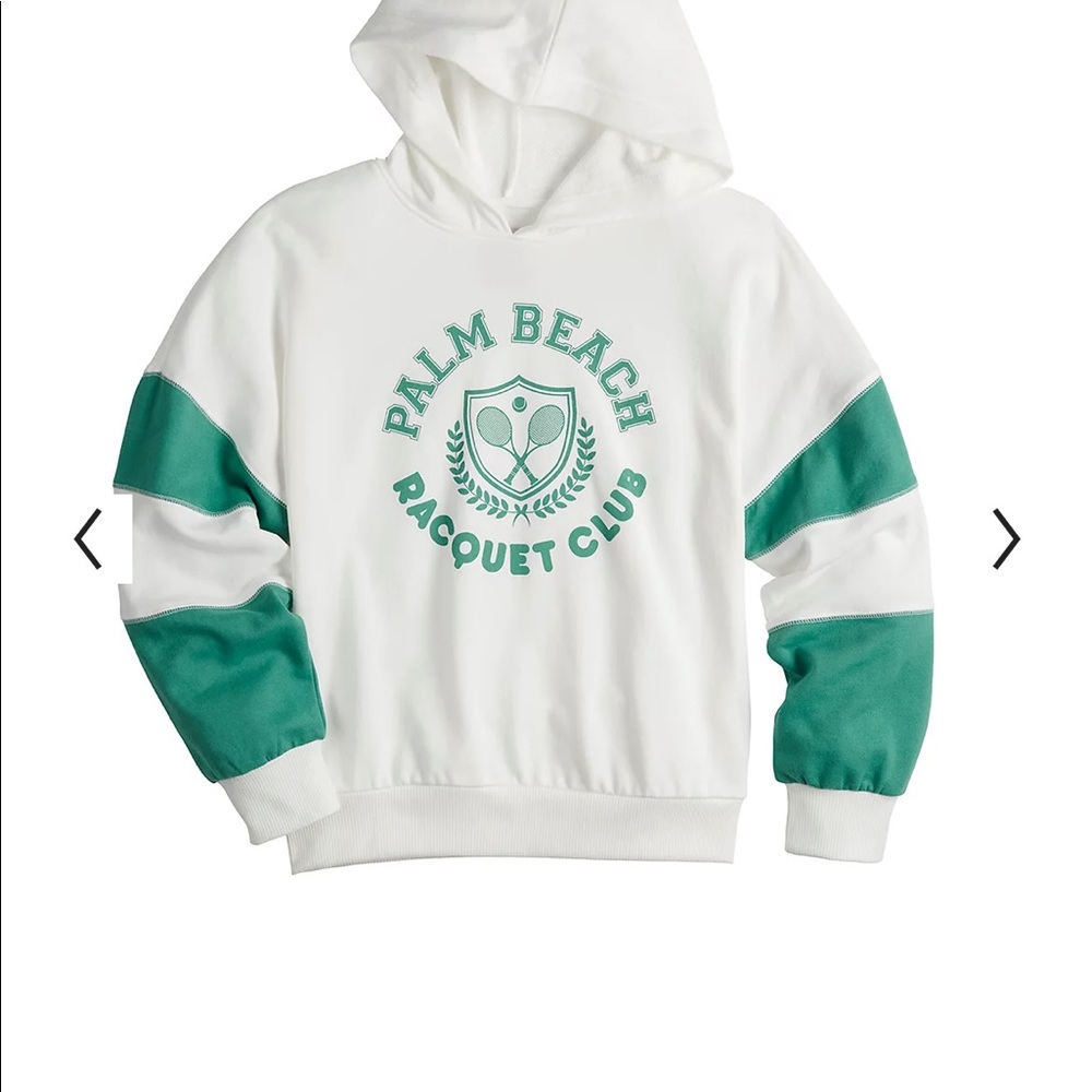 Juniors' SO Palm Beach Racquet Club real and white Hoodie - Picture 7 of 9